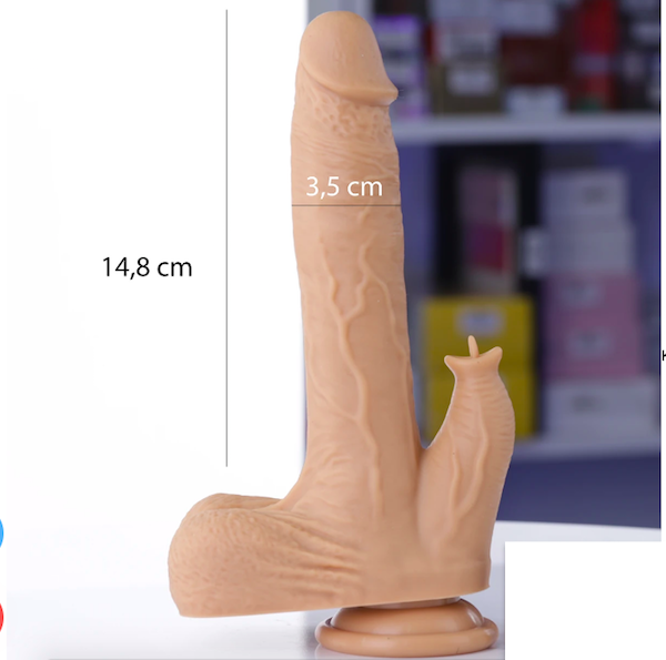 Dương vật gắn tường Enjoy Love đa chế độ rung thụt cực đã